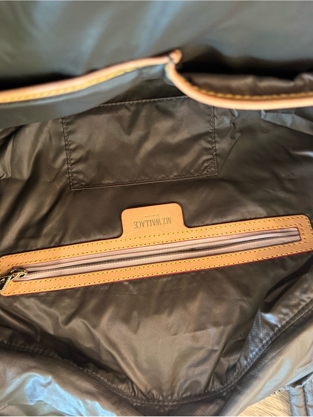 MZ Wallace Quilted Metro Tote in Taupe Brown - Picture 9 of 16